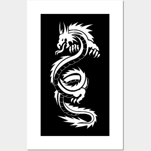 Chinese Style Dragon Tattoo Posters and Art